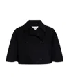 Max Mara Double-breasted Cloak In Black