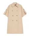 Max Mara Womens Colonial Finezza Double-breasted Relaxed-fit Cotton Cape In Nude
