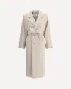 Max Mara Beige Double-breasted Coat In Wool And Cashmere In Neutral