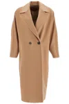 Max Mara Lapel Long-sleeved Coat In Beige