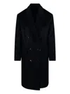 Max Mara Double-breasted Coat In Black
