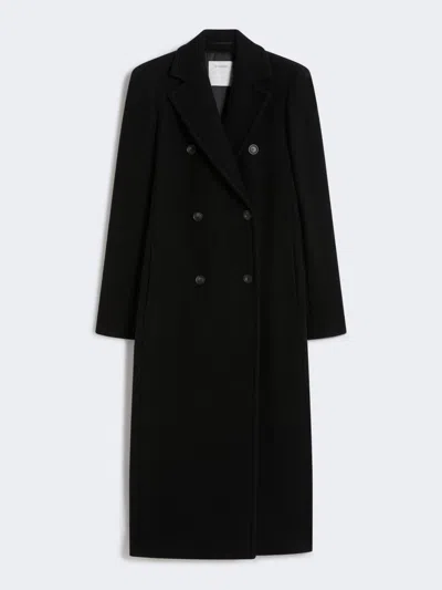Max Mara Double-breasted Coat In Black