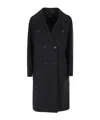 Max Mara Double-breasted Coat In Black