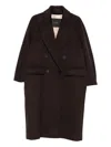 Max Mara Oversized Coat In Cashmere, Alpaca And Wool In Brown