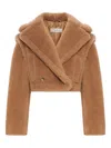 Max Mara Double-breasted Coat In Brown