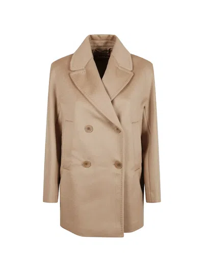 Max Mara Doppelreihiger Mantel In Brown