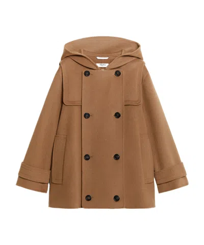 Max Mara Double-breasted Coat In Brown