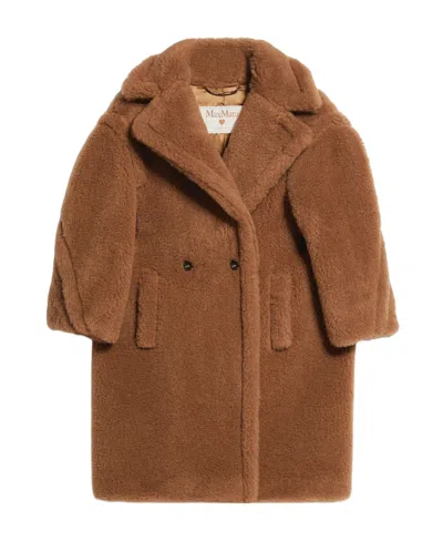 Max Mara Double Breasted Coat In Brown