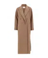 Max Mara Double-breasted Coat In Camel In Brown