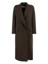 Max Mara Double-breasted Coat In Gray