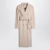 Max Mara Double-breasted Coat In And In Brown