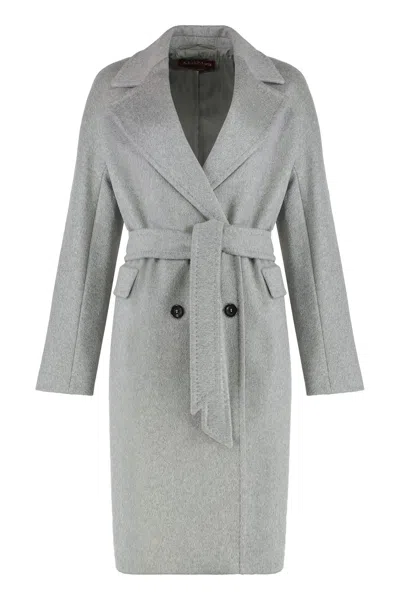 MAX MARA DOUBLE-BREASTED COAT IN CASHMERE BLEND