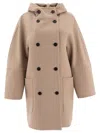 Max Mara Oversized Hooded Coat Patch Pockets