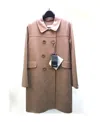 Max Mara Double Breasted Coat In Multicolor