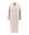 Max Mara Capi Double Breasted Oversize Coat In Nude