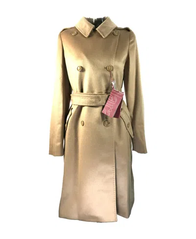 Max Mara Double Breasted Coat In Nude