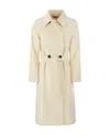 Max Mara Cappotto Bcollag In Lana Bianca Donna In Nude