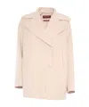 Max Mara Double-breasted Coat In Nude