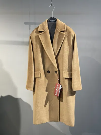 Max Mara Double-breasted Coat In Nude
