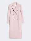 Max Mara Double-breasted Coat In Pink