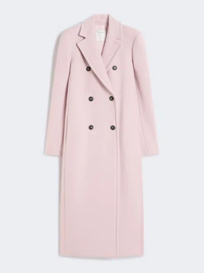 Max Mara Double-breasted Coat In Pink