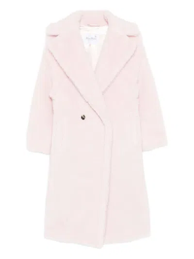 Max Mara Double-breasted Coat In Pink