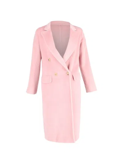 Pre-owned Max Mara Double-breasted Coat In Pink