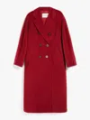 Max Mara Double Breasted Coat In Red