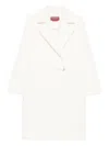 Max Mara Double-breasted Coat In White