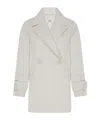 Max Mara Double-breasted Coat In White