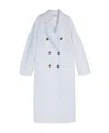 Max Mara Double Breasted Coat In White