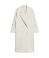 Max Mara Double-breasted Coat In White