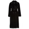 Max Mara Double-breasted Alpaca And Wool Coat In Black