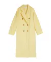 Max Mara Double-breasted Coat In Yellow