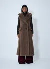 Max Mara Sleeveless Jacket In Alpaca Jackets And Coats Brown In Brown