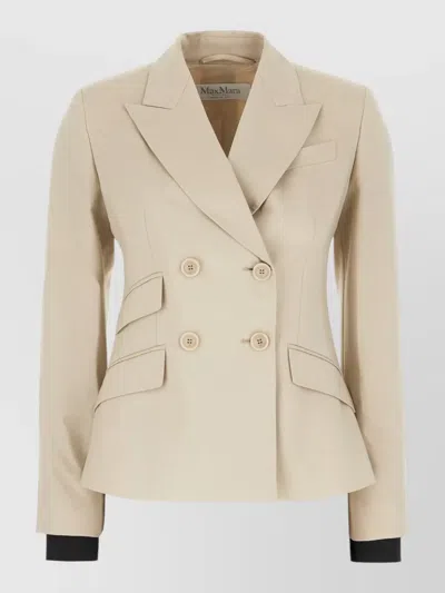 Max Mara Double Breasted Jacket And Waistcoat Tailoring In Neutral