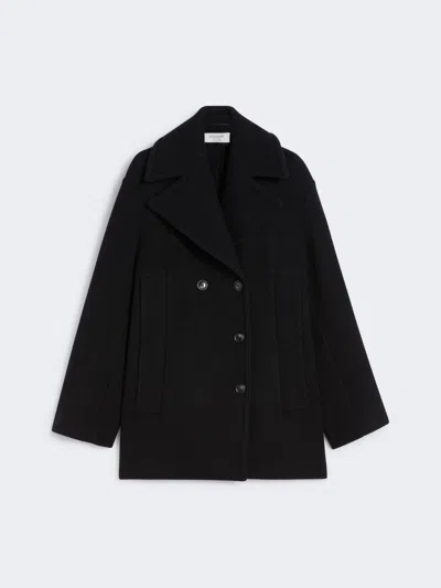 Max Mara Double-breasted Jacket In Black