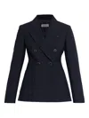 Max Mara Double-breasted Jacket In Blue