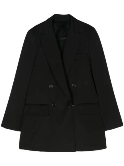 Max Mara Double Breasted Jacket In Black