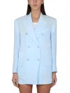 Max Mara Double-breasted Jacket In Blue