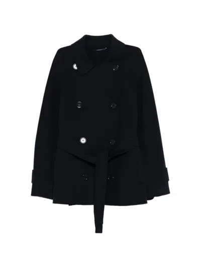 Max Mara Double-breasted Jacket In Blue