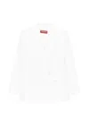 Max Mara Double-breasted Pocket Jacket In White