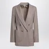 Max Mara Double-breasted Cashmere Jacket In Dove Color Women