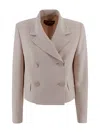 Max Mara Double-breasted Jacket In Neutral