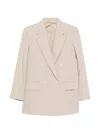 Max Mara Double-breasted Jacket In Neutral