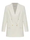 Max Mara Double-breasted Jacket In White