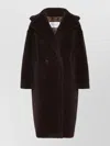 Max Mara Teddy Bear Alpaca Wool Oversized Coat In Brown