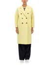 Max Mara Double-breasted Wool-blend Coat In Yellow