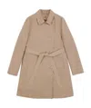 Max Mara Double-breasted Medium-long Belt Trench Coat In Nude