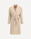 Max Mara Panteon Button-fastening Coat In Neutral